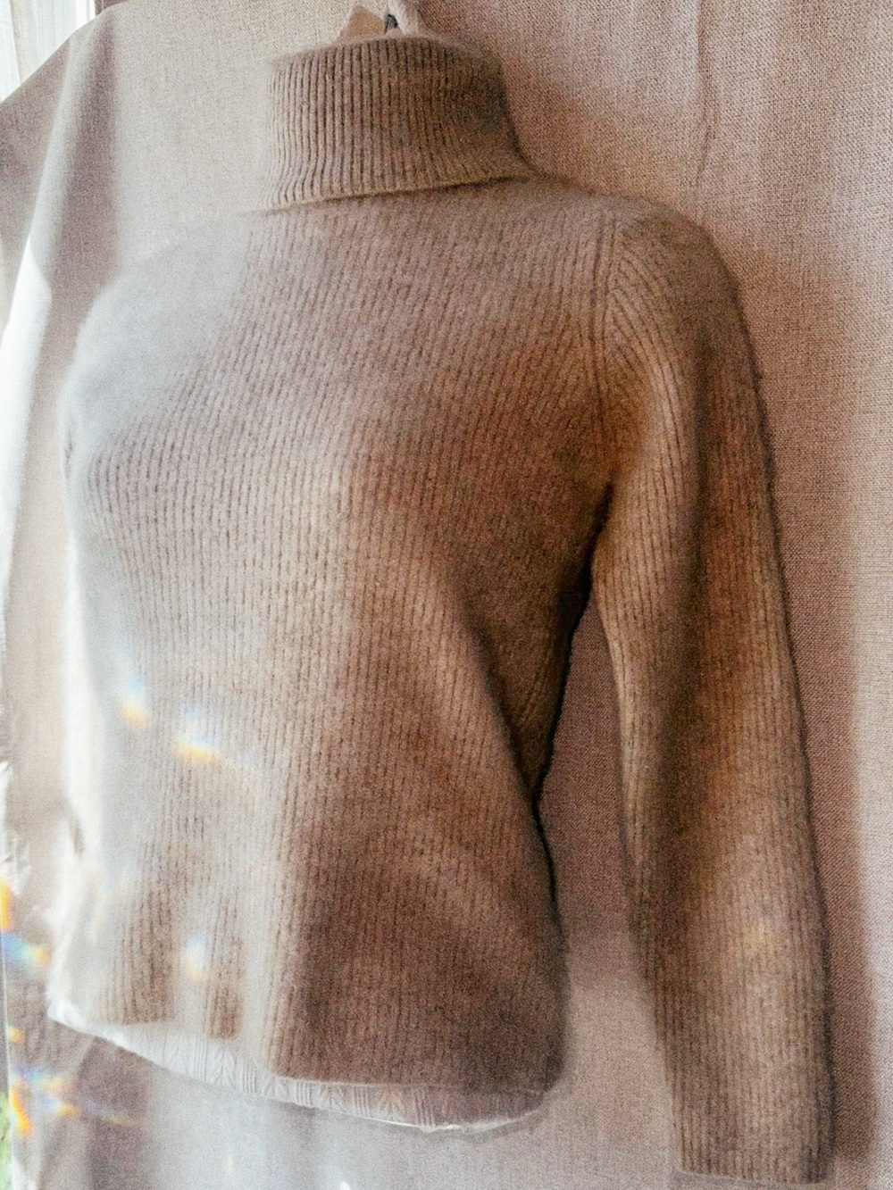 🤍🐐 State Cashmere Oatmilk Heather Halo Turtleneck 🐐🤍